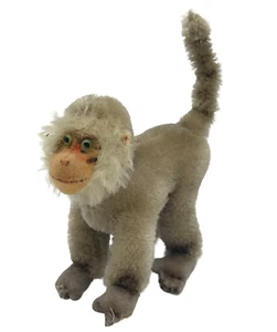 Vtg Steiff Coco Baboon Plush Toy Monkey Mohair Glass Eyes 5" - Picture 1 of 9