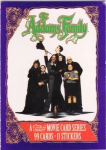 Tarjeta de la familia Addams 1991 #1 retrato familiar y cargador superior Topps Paramount - Imagen 1 de 2