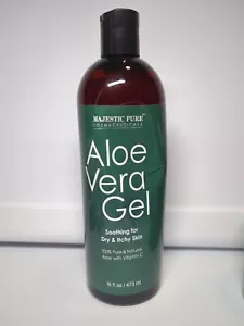 Aloe Vera Gel Pure Cold Pressed Moisturizer 16 Oz Soothing Dry Itchy Skin #Read - Picture 1 of 4