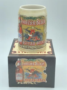 1991 Vintage Anheuser Busch Beer Stein Mug Budweiser Bottled Beer Bud Ceramarte - Picture 1 of 11