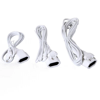 Verlängerungskabel Stromkabel Netzkabel Flachstecker Weiß Verlängerung 230V  - Bild 1 von 4