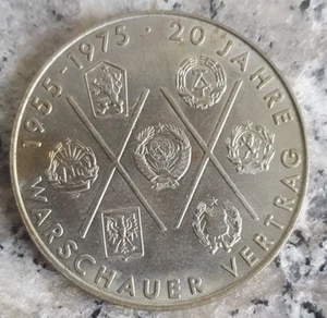 Deutschland/DDR 10 Mark 1975 Gedenkmünze - Warschauer Vertrag - - Bild 1 von 2