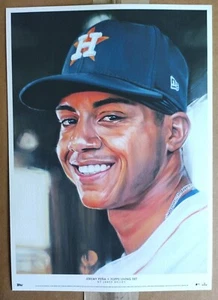 JEREMY PENA 2023 Topps Living Set Fine Art Print BY JARED KELLEY PRINT #538 - Picture 1 of 5