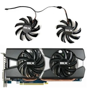 85mm XFX AMD HD7850 HD7870 RX470 RX480 Graphics Card Dual Fan PLD09210S12HH R161 - Picture 1 of 5