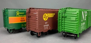 3X Lot O Scale 2-Rail Weaver Ultra-Line SP, NP, GN 40’ 6” SD Boxcars O2831 - Picture 1 of 9