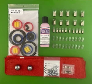 1992 Alvin G. & CO. A. G. Football Pinball Machine Maintenance Tune Up Kit - Picture 1 of 3