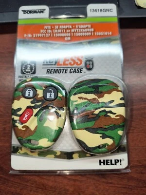 AVALANCHE  KEYLESS REMOTE CASE REPLACEMENT GREEN CAMOUFLAGE NEW # 13618GNC - Image 1 of 3
