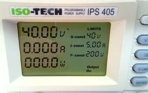 POWER SUPPLY 40V 5A ISO-TECH IPS-405 PROGRAMMABLE RS232 - Picture 1 of 9