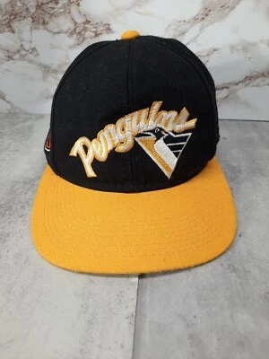 Vintage 90s Pittsburgh Penguins Sports Specialties Fitted Hat Size 7 - Image 1 of 4