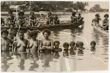 Altes Archiv Foto 1929 Reception Comittee Neu New Guinea - Frank HURLEY ?- photo