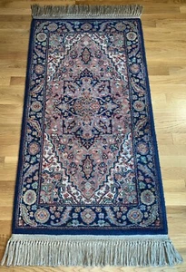 Karastan Blue Heriz 748 ~ 2' 1.5" X 4' 8.75" Wool Rug - Picture 1 of 7