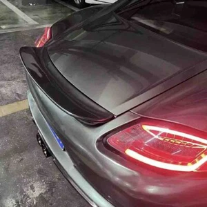 For 987 Porsche Cayman S 2006-12 Carbon Fiber Duck Style Rear Spoiler Trunk Wing - Picture 1 of 4