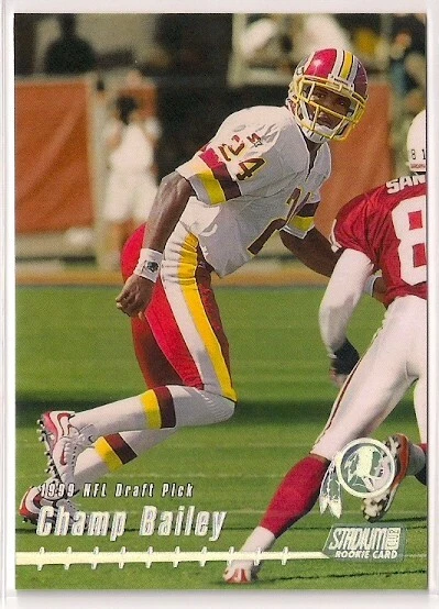 1999 CHAMP BAILEY STADIUM CLUB #153 ROOKIE UGA GEORGIA BULLDOGS DENVER BRONCOS - Image 1 of 1