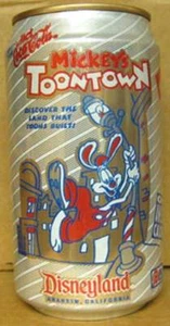 DIÄT KOFFEINFREI COCA-COLA MICKEY'S TOONTOWN Soda DOSE Disneyland 1992 Gd. 1/1+ - Bild 1 von 4