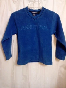 Boy's New NAUTICA Fleece Pullover Shirt, Royal Blue, Size XL (7),  MSRP $42 - Picture 1 of 2