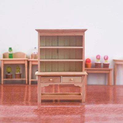 1/12 Scale Dollhouse Miniatures Furniture Bookcase Desk Children's Room Decor - Image 1 of 4
