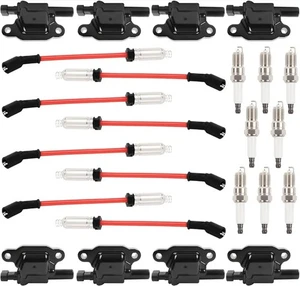8X OEM UF413 Ignition Coil & 41-962 Spark Plug & 9748HH Wire For GMC - Picture 1 of 7