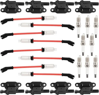 8X OEM UF413 Ignition Coil & 41-962 Spark Plug & 9748HH Wire For GMC - Image 1 of 4