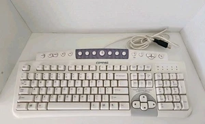 Vintage Compaq USB Multimedia Keyboard White Model No KU-9978 - Picture 1 of 6