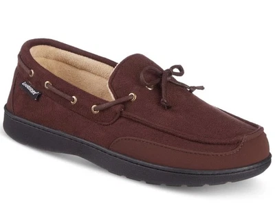 Nuevo Isotoner Carter Boater Microgamuza Espuma con Memoria Mocasín Zapatillas 9.5 - 10.5 L Foto 1 de 4