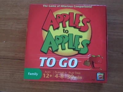 APPLES TO APPLES TO GO BY MATTEL HILARIOUS COMPARISON GAME VGC - Image 1 of 3