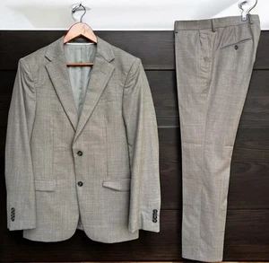 Z ZEGNA Drop 8 Men’s Wool Suit Classic Tailored Jacket Blazer Size M/EU48R/UK38R - Picture 1 of 17