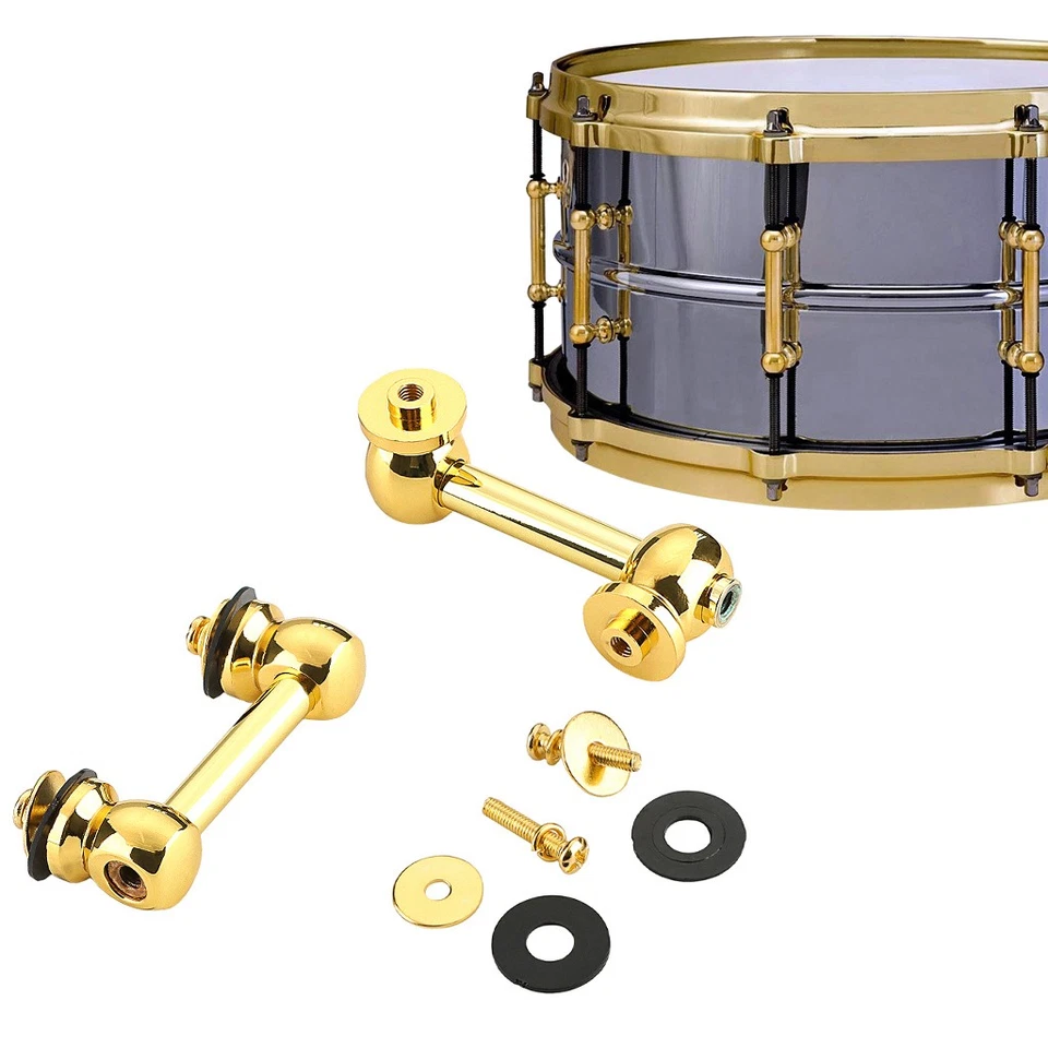 Snare Drum Lug Double-End Drum Claw Hooks w/Schrauben für Drum-Ersatzteile - Bild 1 von 4