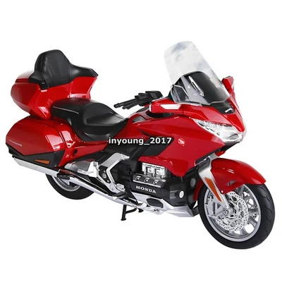 Литая модель мотоцикла Honda Gold Wing Tour GL1800 1:9 красный игрушечный автомобиль - Изображение 1 из 4
