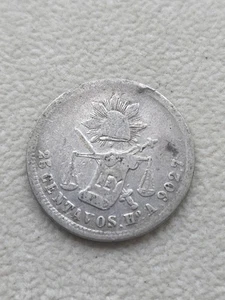 1879 Ho A HERMOSILLO Mexico 25 Centavos Uncommon Silver Coin KM#406.6 - Picture 1 of 2