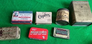 Vintage Tins And Cardboard Boxes Advertising - Foto 1 di 12