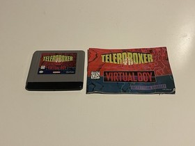 Teleroboxer (Nintendo Virtual Boy, 1995) Game & Manual - Clean