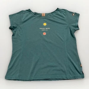 REI Short Sleeve Tee T Shirt Women's Size S Teal Blue Hiking Outdoor Performance - Picture 1 of 10