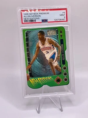 Allen Iverson 1996-97 Skybox Premium New Editions #5 76ers NEW SLAB PSA 9 Mint! - Image 1 of 2