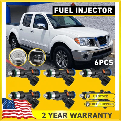 6x NUEVO Inyectores de combustible para Nissan 2005-2010 Pathfinder Xterra 4,0 L 0280158007 V6 Foto 1 de 4