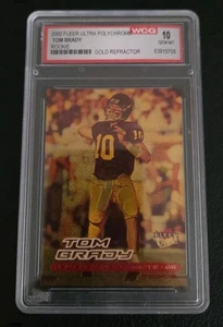 2000 Fleer Ultra Tom Brady polychrome Gold Refractor Rookie card WCG GEM-MT 10 - Picture 1 of 2