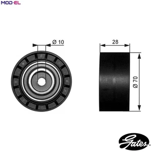 DEFLECTIONGUIDE PULLEY VRIBBED BELT T38073 FOR BMW 5/E39 M62B35 3.5L M62B44 4.4L - Picture 1 of 9