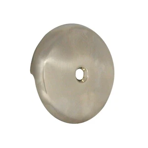 DANCO Tub Drain Overflow Plate with Single-Hose Round Style in Brushed Nickel - Picture 1 of 1