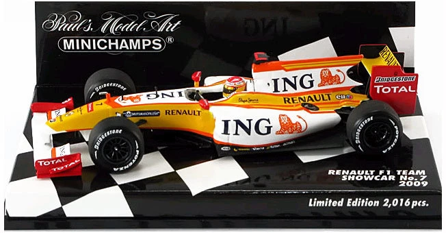 Minichamps Renault F1 Team Showcar #7 2009 - Fernando Alonso 1/43 Scale - Image 1 of 1