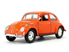 VW VOLKSWAGEN BEETLE  1:24 Scale Diecast Model Toy Car Miniature Classic Orange