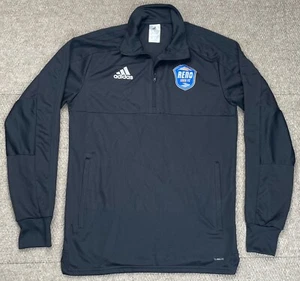 Pullover de fútbol Adidas Climalite Reno 1868 FC 1/4 cremallera talla pequeña - Imagen 1 de 10