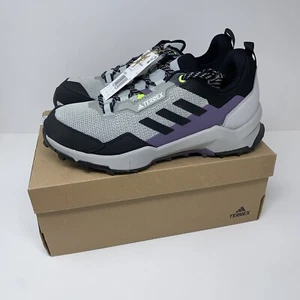 Nuove scarpe da trekking Adidas Terrex AX4 argento/prugna impermeabili trail taglia 9 - Foto 1 di 13