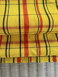 t19:Kimono vintage Fabric Japanese Mosurin Kasuri tsumugi Cloth Crafting Sewing - Picture 1 of 7