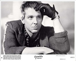 Rumble Fish 1983 original 8x10 lobby card Mickey Rourke as Motorcycle Boy