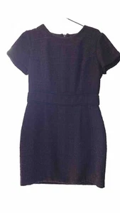 Kurzes lilafarbenes Wollkleid mit glänzendem Faden - Bild 1 von 11