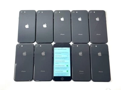 LOTE A GRANEL DE 10 Apple iPhone 8 64 GB Desbloqueado Completamente Funcionando Grado A A1863/A1905 Foto 1 de 2
