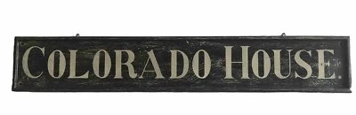 Vintage Style Wood Colorado House Sign - Image 1 of 3