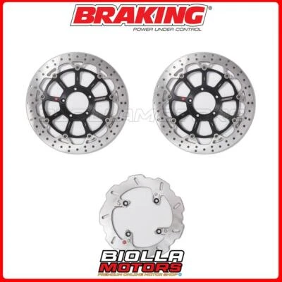 KIT DISCHI FRENO BRAKING DUCATI S4RS Testastretta MONSTER 1000 2006 - 2008 ANTER Foto 1 de 4