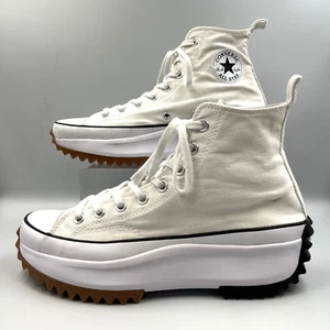 Zapatillas de senderismo Converse Run Star talla 9 altas plataforma blanco roto 166799C - Imagen 1 de 18