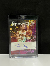 Trae Young 2020-21 Court Kings Impressionist Ink Pink Auto 5/8 Atlanta Hawks