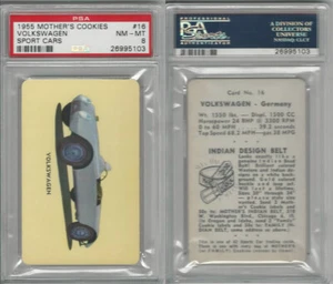 D72 Mother's Cookies, Sport Cars, 1955, #16 Volkswagen, PSA 8 NMMT - Picture 1 of 1